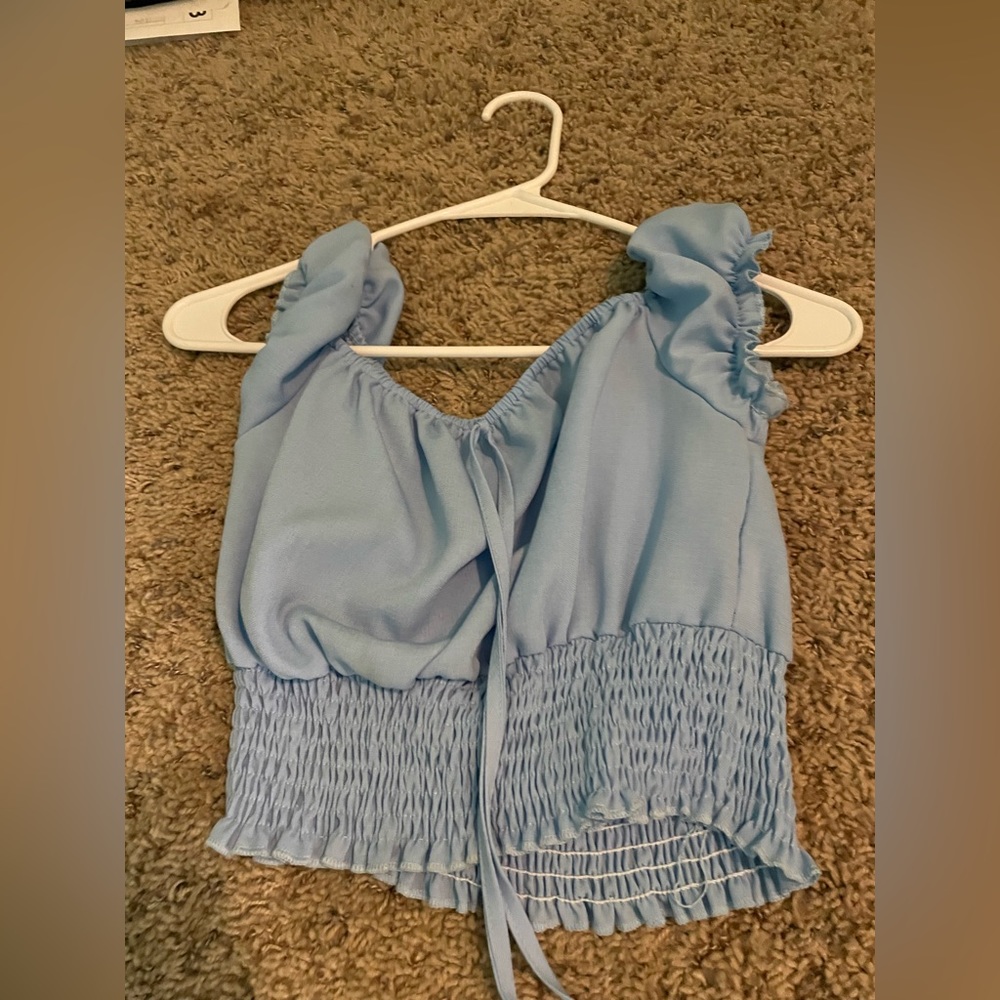 Light blue women’s top